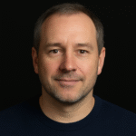 Middle Aged Man with Navy Shirt 1